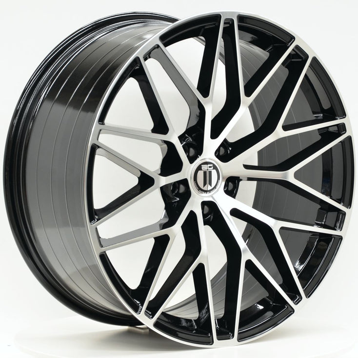 Load image into Gallery viewer, SPYDER 21 Inch Staggered Black Machined Wheels - PORSCHE MACAN