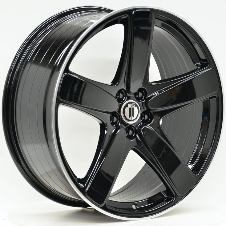 Load image into Gallery viewer, STAR 21 Inch Staggered Black Machined Lip Wheels - PORSCHE MACAN