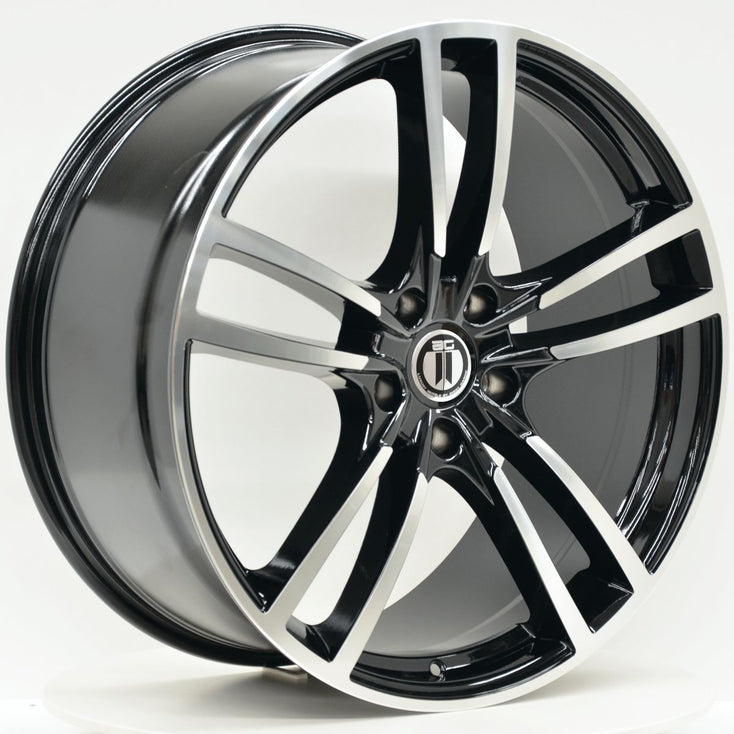 Load image into Gallery viewer, TURBO 22 Inch 5/130 Black Machined Wheels - PORSCHE CAYENNE