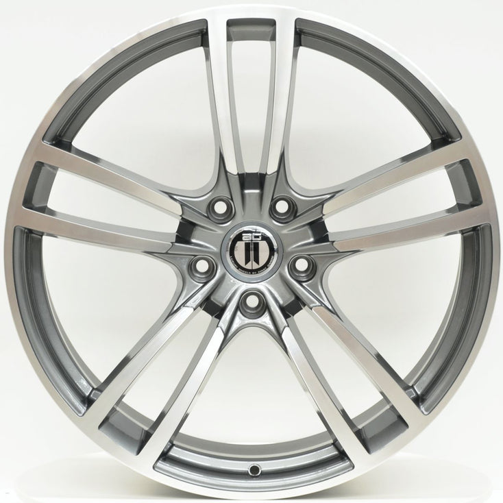 Load image into Gallery viewer, TURBO 22 Inch 5/130 Grey Machined Wheels - PORSCHE CAYENNE