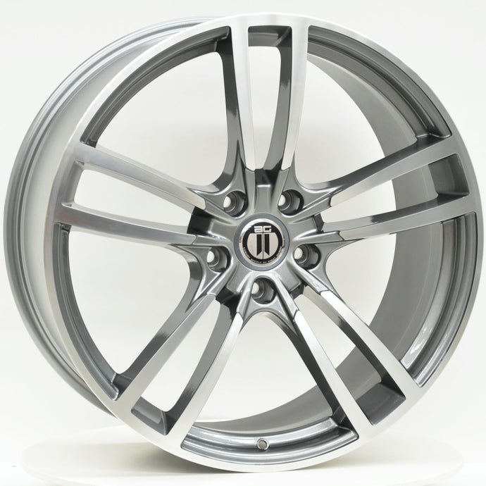 TURBO 22 Inch 5/130 Grey Machined Wheels - PORSCHE CAYENNE