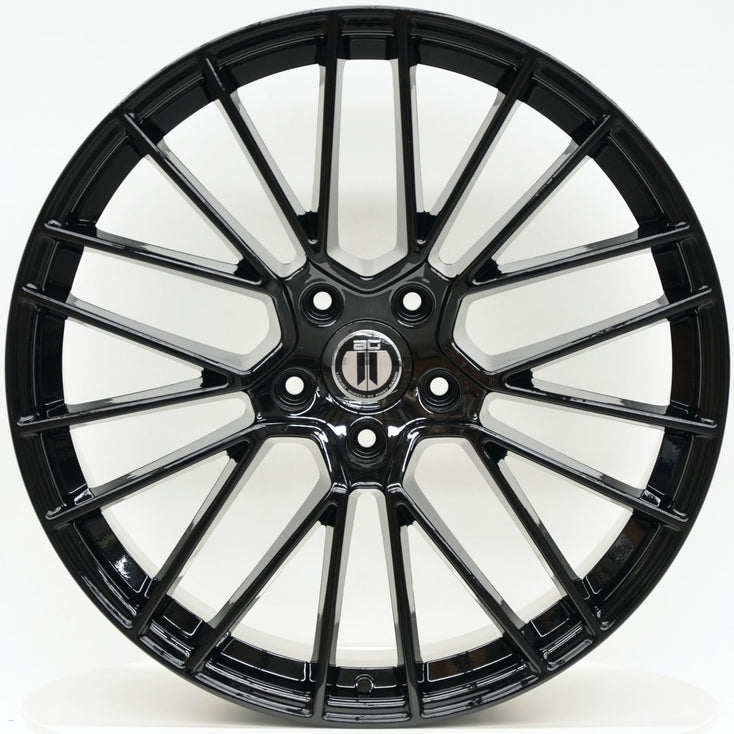Load image into Gallery viewer, V10 22 Inch Staggered Gloss Black Wheels - PORSCHE CAYENNE 9Y