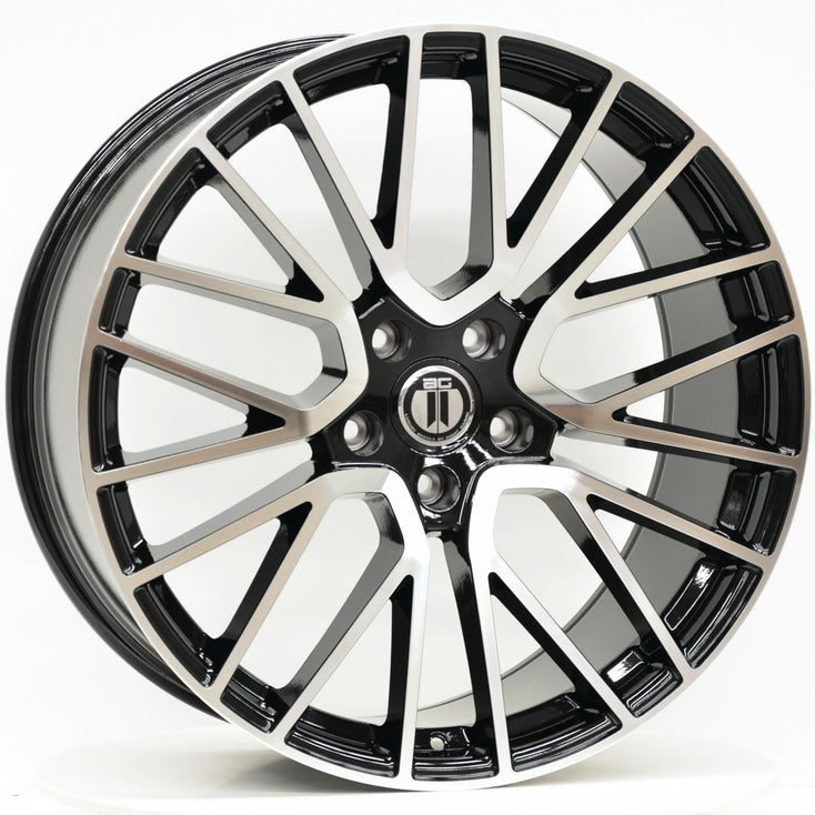 Load image into Gallery viewer, V10 22 Inch Staggered Black Machined Wheels - PORSCHE CAYENNE 9Y