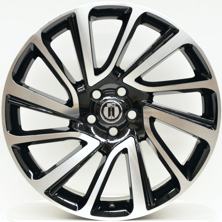 Load image into Gallery viewer, CLAW 22x9.5 5/120 Black Machined - RANGE ROVER SPORT