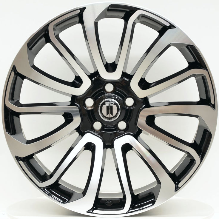 Load image into Gallery viewer, FIN 22x9.5 5/120 Black Machined - LAND ROVER DISCOVERY / DEFENDER