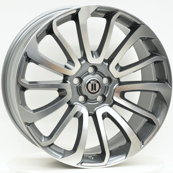 Load image into Gallery viewer, FIN 22x9.5 5/120 Grey Machined - LAND ROVER DISCOVERY / DEFENDER