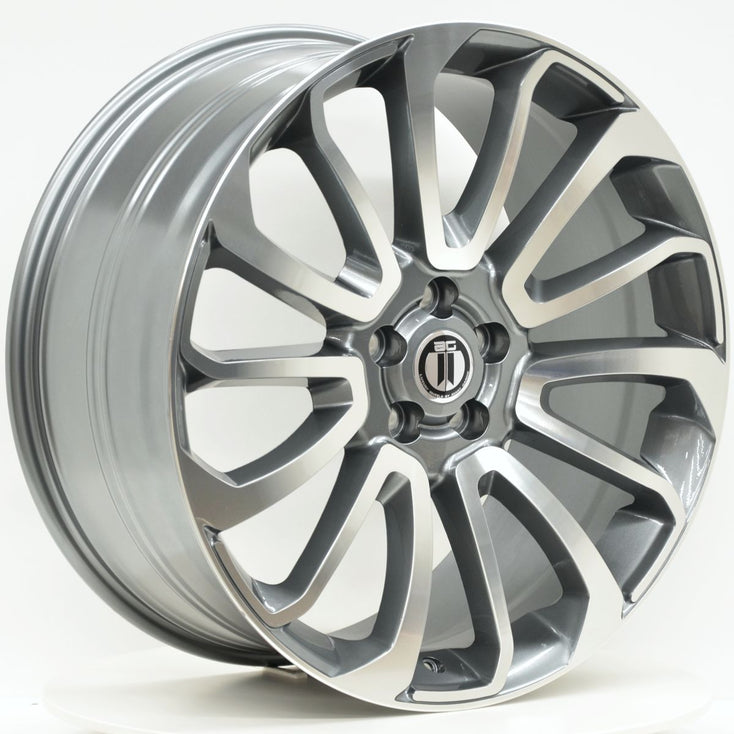 Load image into Gallery viewer, FIN 22x9.5 5/120 Grey Machined - LAND ROVER DISCOVERY / DEFENDER