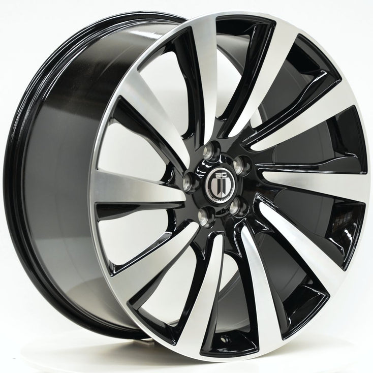 Load image into Gallery viewer, STATUS 24x10 5/120 Black Machined - RANGE ROVER SPORT