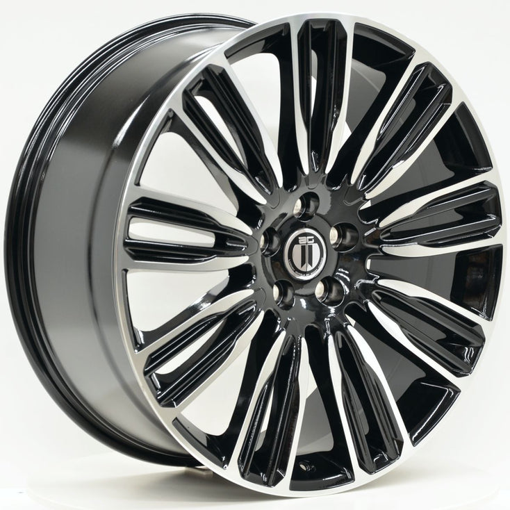 Load image into Gallery viewer, VELA 22x9.5 5/120 Black Machined - RANGE ROVER SPORT