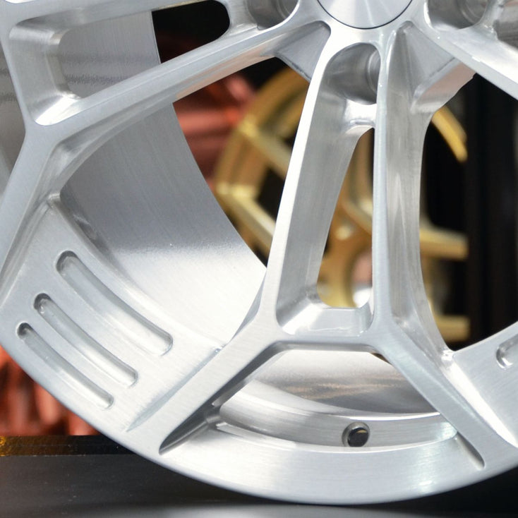 Load image into Gallery viewer, Forged Style 822 Brushed Alloy 20 Inch Staggered Wheels - Ford Mustang