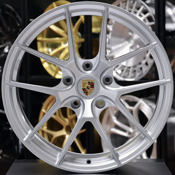Load image into Gallery viewer, Forged Style 860A Silver 19 Inch Wheels - Porsche 911 Carrera 996 997 Narrow Body C2S