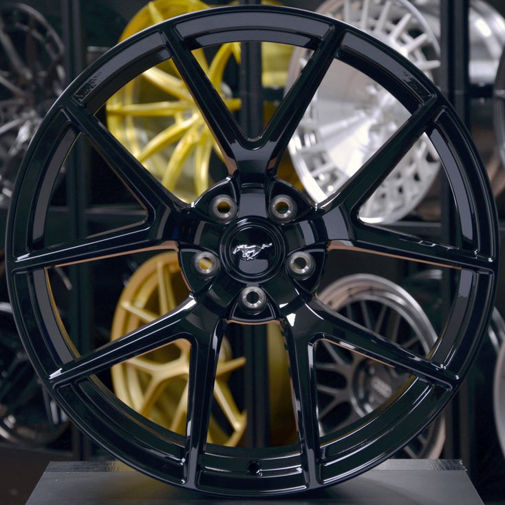 Load image into Gallery viewer, Forged Style 860G Gloss Black 20 Inch Staggered Wheels - Ford Mustang