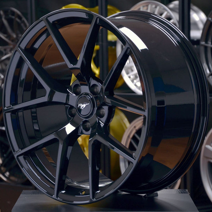 Load image into Gallery viewer, Forged Style 860G Gloss Black 20 Inch Staggered Wheels - Ford Mustang