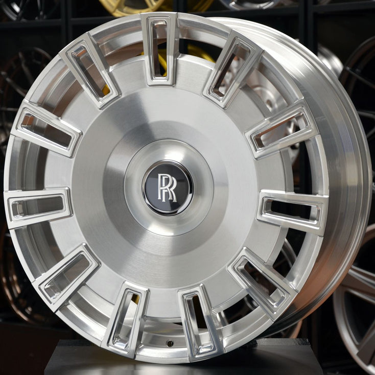 Load image into Gallery viewer, Forged Style 887 24 Inch Wheels Brushed Silver - Rolls-Royce Cullinan