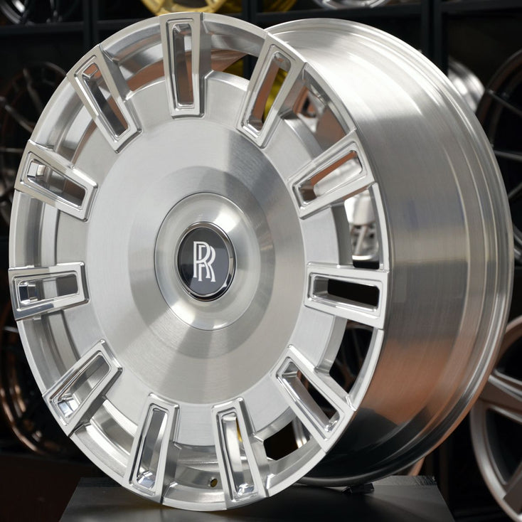 Load image into Gallery viewer, Forged Style 887 24 Inch Wheels Brushed Silver - Rolls-Royce Cullinan