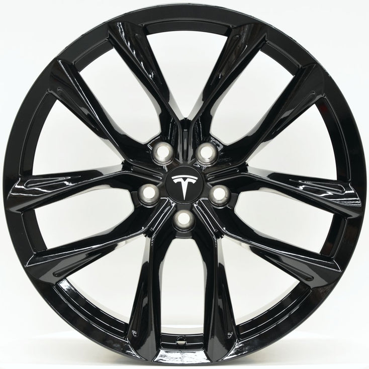 Load image into Gallery viewer, THUNDER Style 20 Inch Gloss Black Wheels - TESLA Model 3