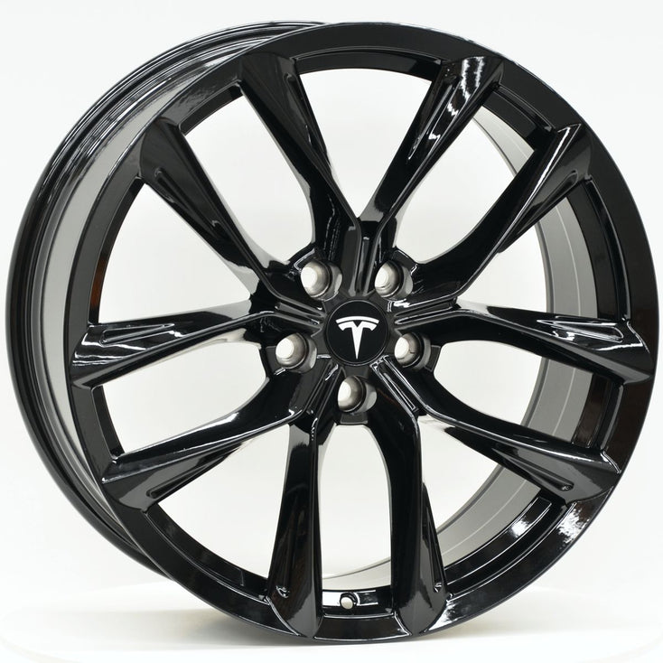 Load image into Gallery viewer, THUNDER Style 20 Inch Gloss Black Wheels - TESLA Model 3