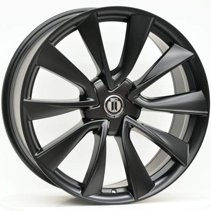 Load image into Gallery viewer, TURBINE-2 Style 20 Inch Satin Black Wheels - TESLA Model 3