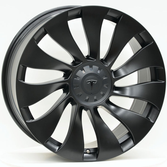 TWISTER Style 20 Inch Satin Black Wheels - TESLA Model Y