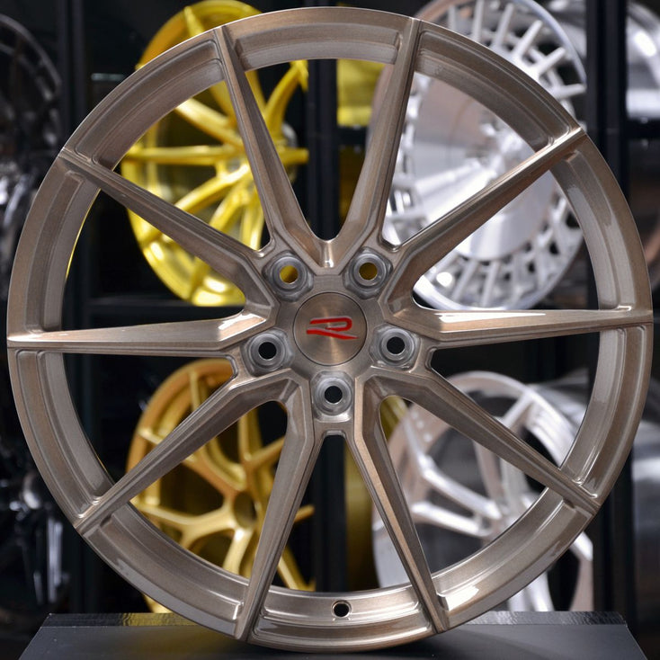 Load image into Gallery viewer, Forged VR03 Brushed Rose Gold 19 Inch Wheels - Volkswagen Golf R