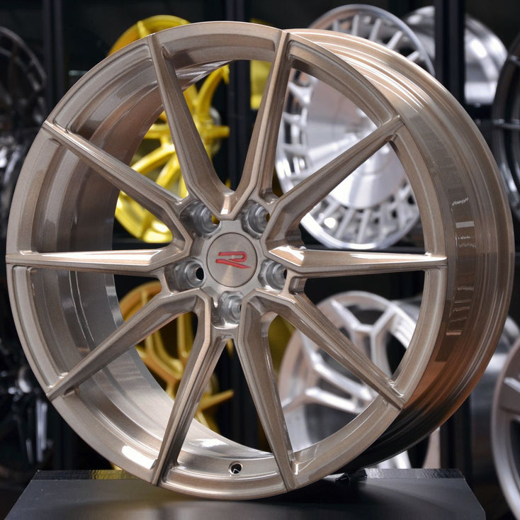 Load image into Gallery viewer, Forged VR03 Brushed Rose Gold 19 Inch Wheels - Volkswagen Golf R