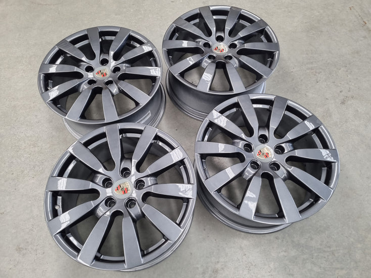 Load image into Gallery viewer, Genuine Porsche Cayenne Sport Grey 20 Inch Wheels Set of 4