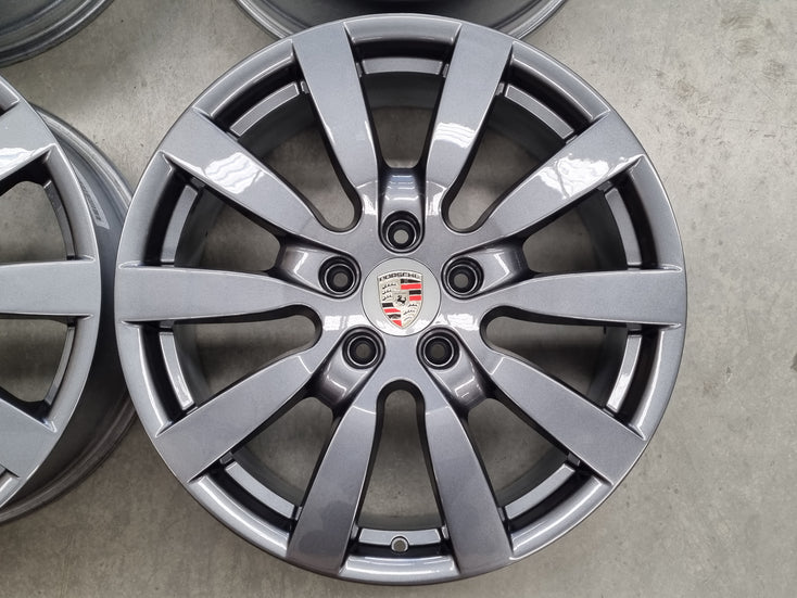 Load image into Gallery viewer, Genuine Porsche Cayenne Sport Grey 20 Inch Wheels Set of 4