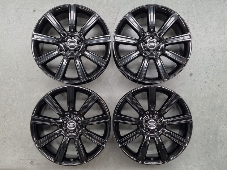 Load image into Gallery viewer, Genuine Range Rover Evoque Forged Black 20 Inch Alloy Wheels Set of 4