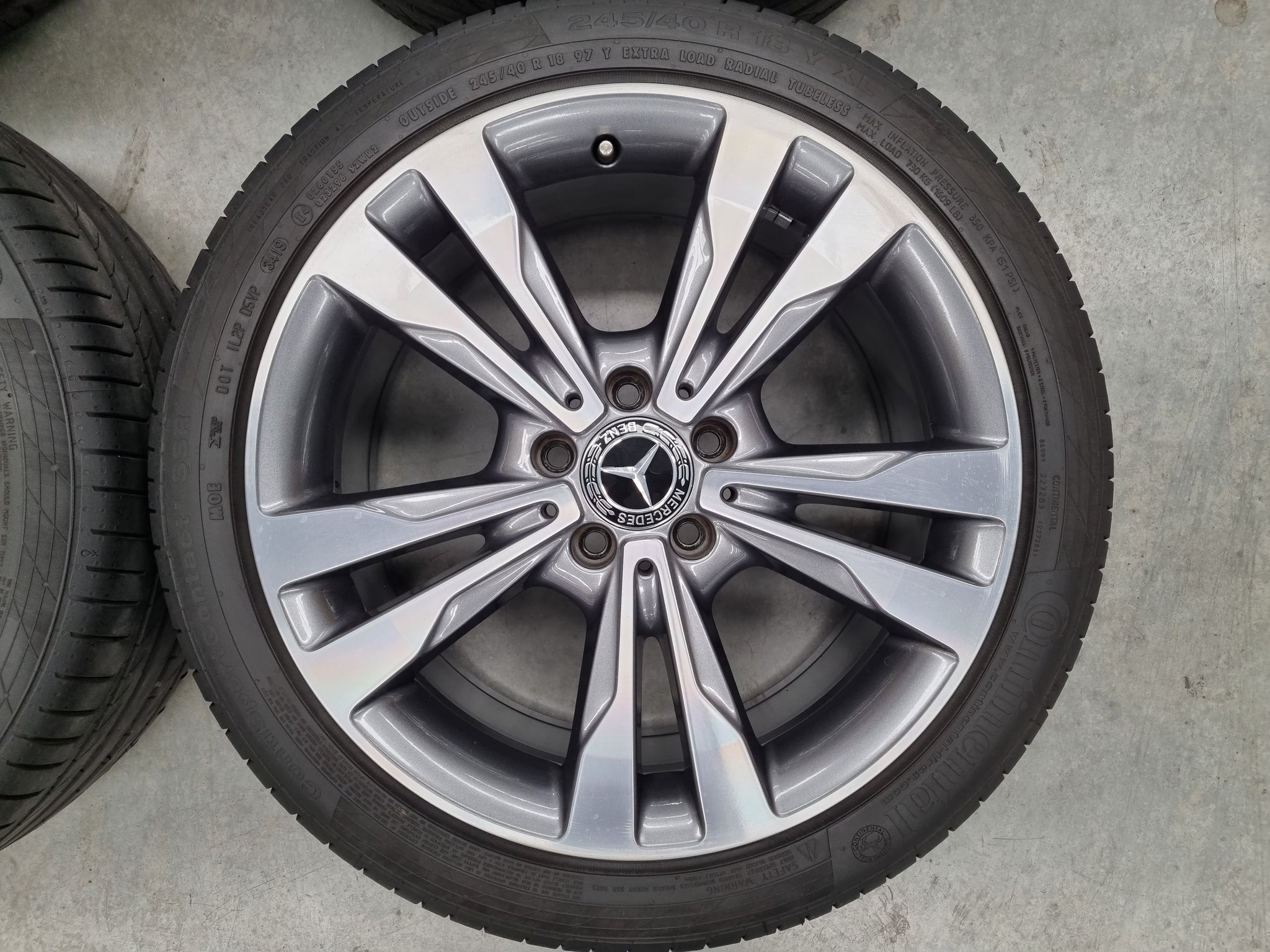 Genuine Mercedes Benz C200 W205 18 Inch Wheels and Tyres Set of 4 ...