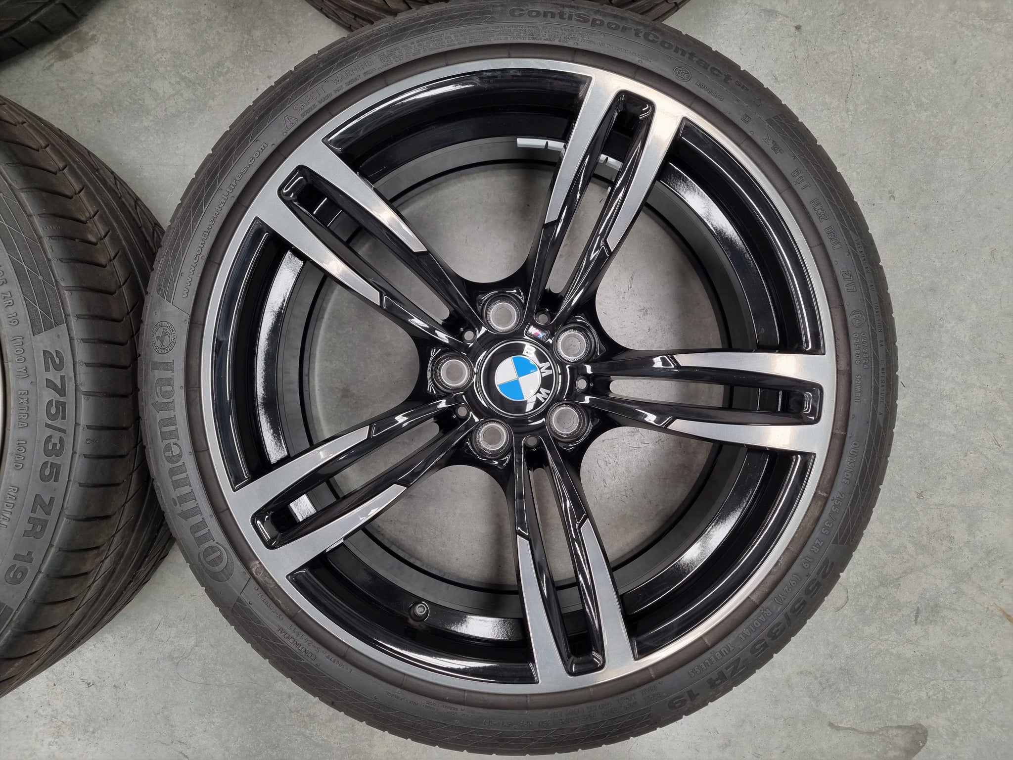 Genuine BMW M3 M4 F80 F82 Style 437M 19 Inch Wheels and Tyres Set of 4 ...