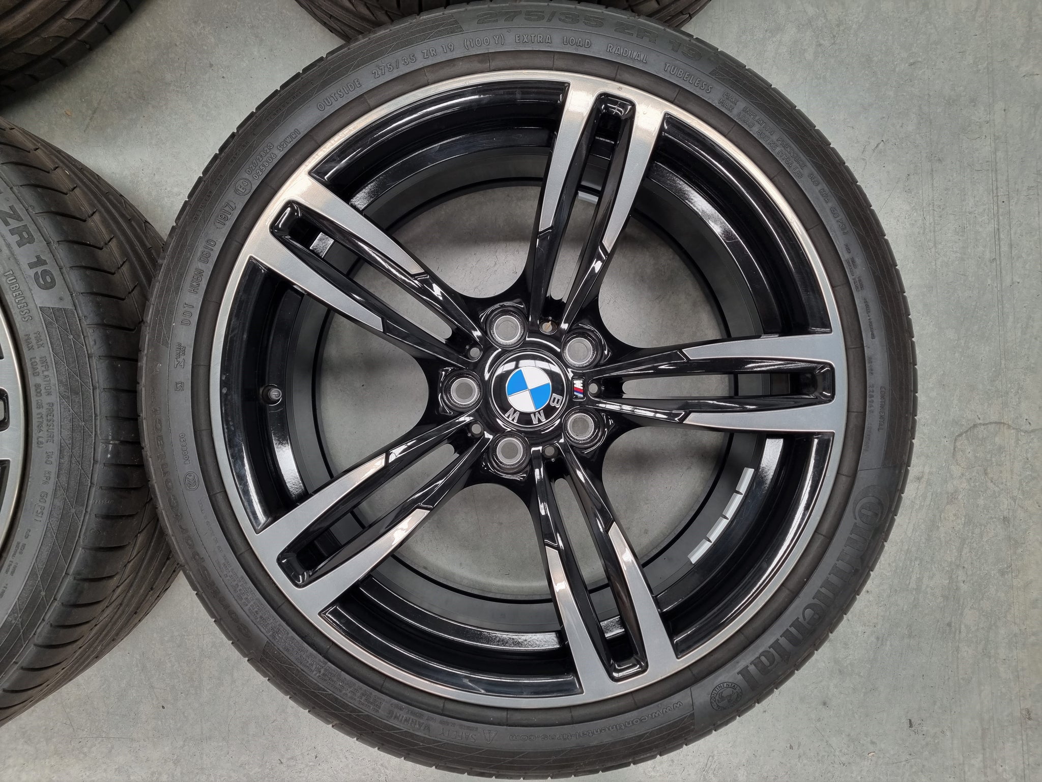 Genuine BMW M3 M4 F80 F82 Style 437M 19 Inch Wheels and Tyres Set of 4 ...