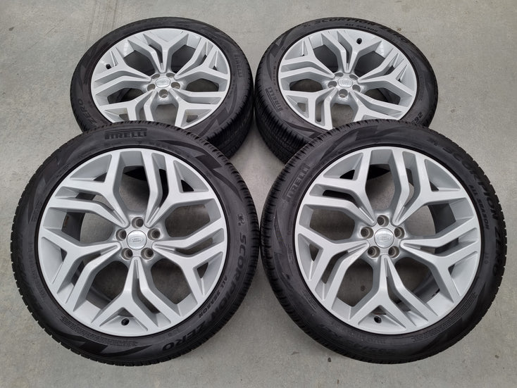 Load image into Gallery viewer, Genuine Range Rover Velar Silver 21 Inch Wheels and Tyres Set of 4