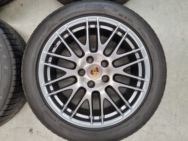 Load image into Gallery viewer, Genuine Porsche Cayenne Spyder 20 Inch Wheels and Tyres Set of 4