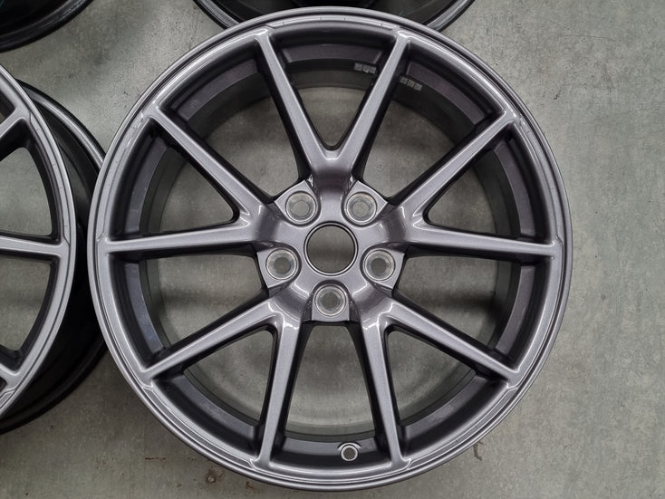 Load image into Gallery viewer, Genuine TESLA Model 3 Grey 18 Inch Wheels and Caps Set of 4