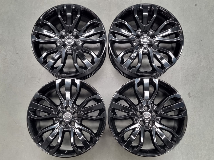 Load image into Gallery viewer, Genuine Range Rover Sport 21 Inch DK62 Black Alloy Wheels Set of 4