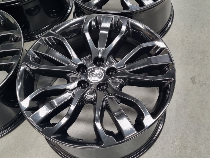 Load image into Gallery viewer, Genuine Range Rover Sport 21 Inch DK62 Black Alloy Wheels Set of 4