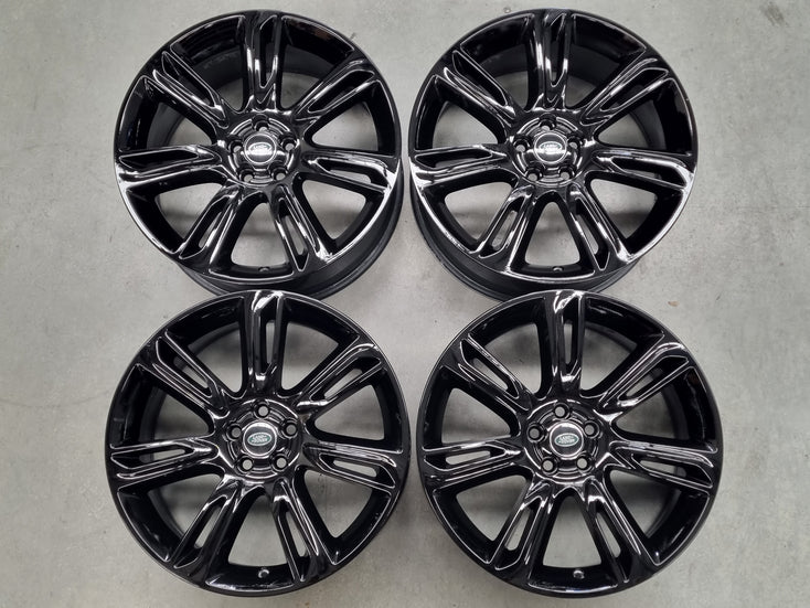 Load image into Gallery viewer, Genuine Range Rover Velar J8A2 20 Inch Black Alloy Wheels Set of 4