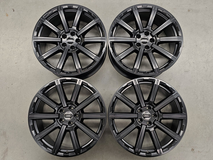 Load image into Gallery viewer, Genuine AUDI Q7 2019 Model 4M 20 Inch Black Alloy Wheels Set of 4