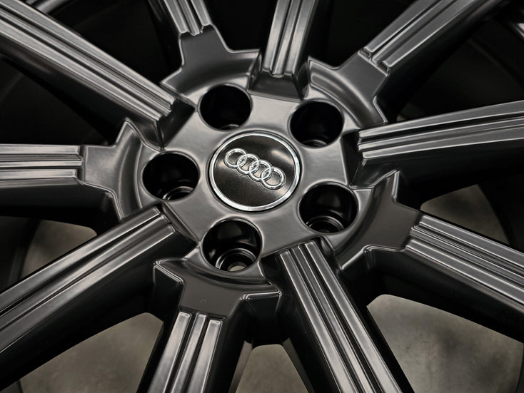 Load image into Gallery viewer, Genuine AUDI Q7 2019 Model 4M 20 Inch Black Alloy Wheels Set of 4