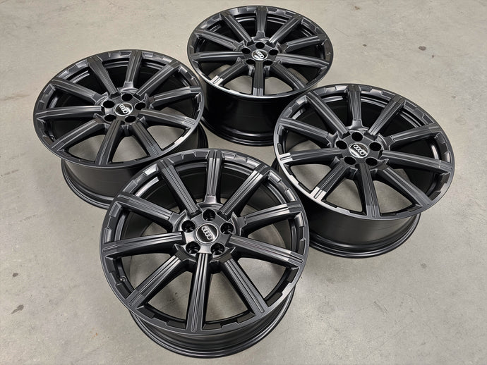 Genuine AUDI Q7 2019 Model 4M 20 Inch Black Alloy Wheels Set of 4