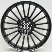 Load image into Gallery viewer, AM600 20x8.5 ET45 5/112 Black Machined Lip
