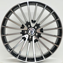 Load image into Gallery viewer, AM600 20 Inch Staggered ET45 Black Machined Face
