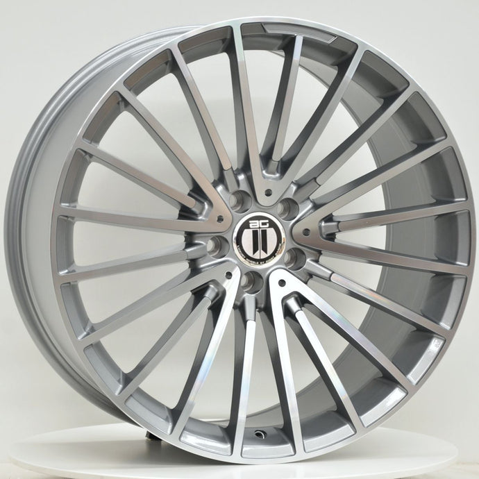 AM600 20x8.5 ET45 5/112 Grey Machined Face