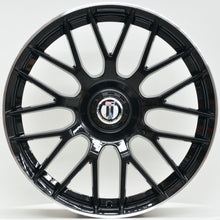 Load image into Gallery viewer, AM635 19x8.5 ET42 5/112 Black Machined Lip
