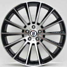 Load image into Gallery viewer, AM500 19x8.5 ET45 5/112 Black Machined Face
