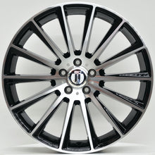 Load image into Gallery viewer, AM500 20x8.5 ET42 5/112 Black Machined Face
