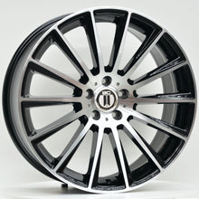 Load image into Gallery viewer, AM500 19x8.5 ET45 5/112 Black Machined Face
