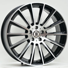 Load image into Gallery viewer, AM500 20x8.5 ET42 5/112 Black Machined Face
