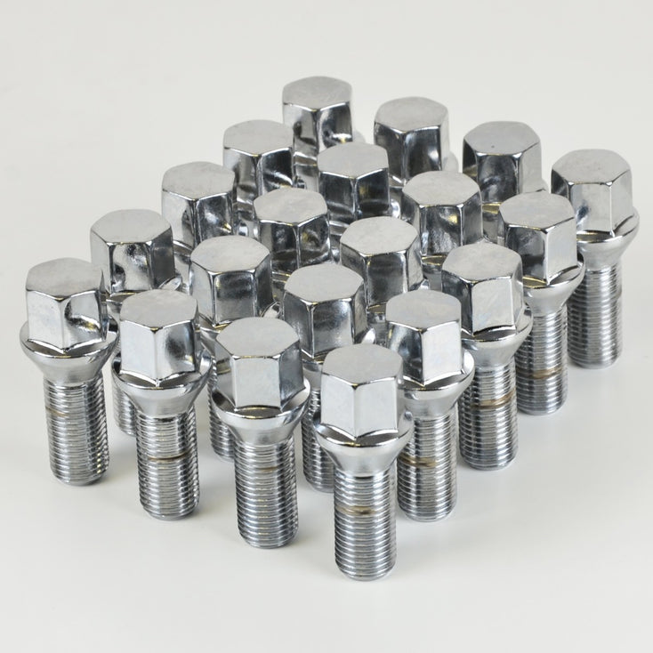 Load image into Gallery viewer, 20 x WHEEL LUG BOLTS 14x1.5 35MM, CHROME, Wheel Dealer - Wheel Dealer