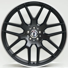 Load image into Gallery viewer, AM638 22x10 ET45 5/130 Black Machined Lip

